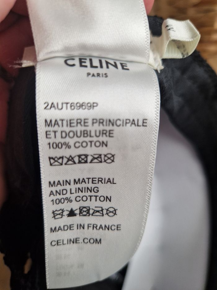 Casquette triomphe Céline  noir - photo numéro 5