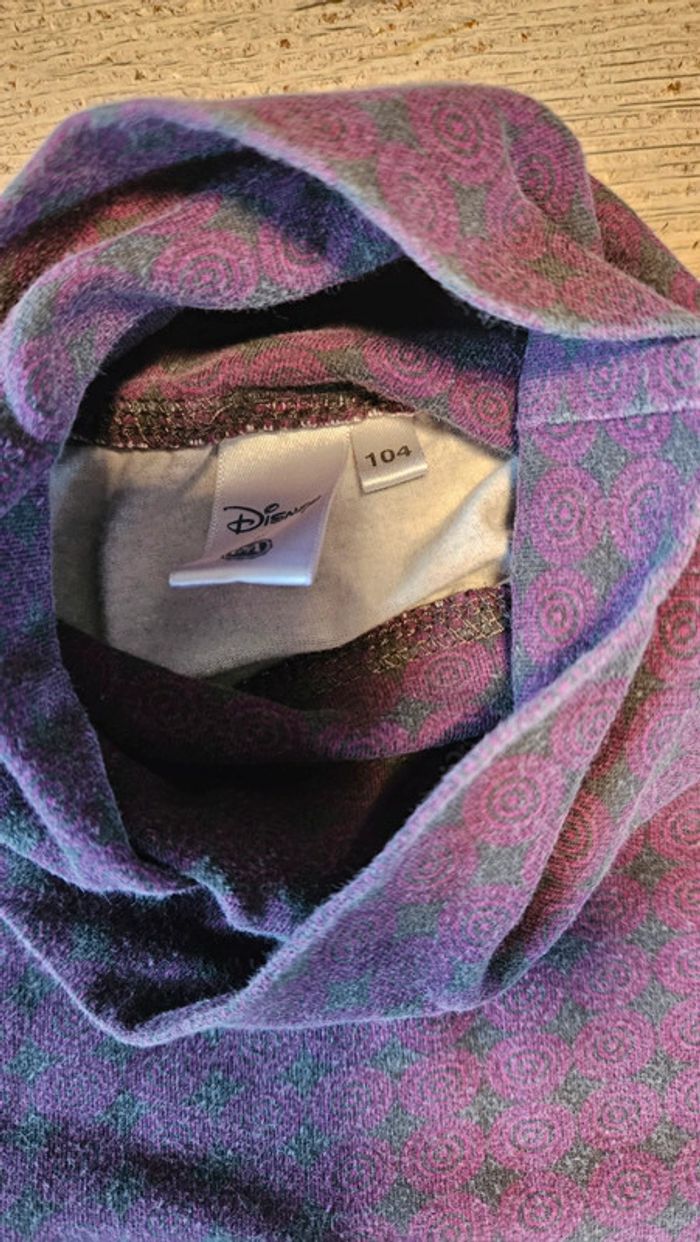 Sous pull mauve à dessin gris, manches longues, Disney, 4 ans - photo numéro 6