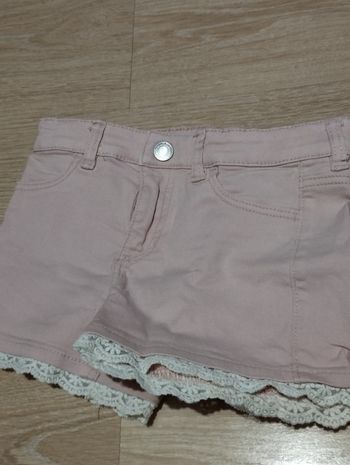 Short en un jean rose