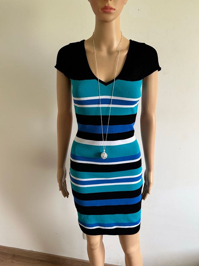 Robe rayée à manches courtes Morgan taille S comme neuve