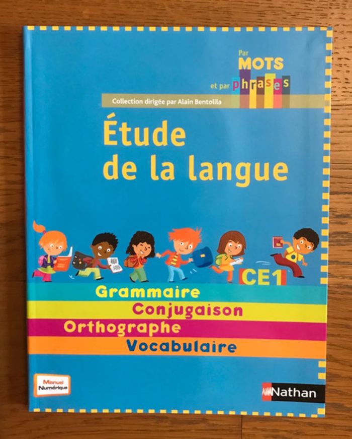 Par mots et par phrases - Etude de la langue - Manuel CE1