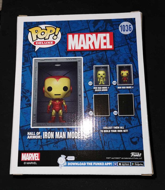 Figurine Funko Pop Deluxe / Hall of Armor Iron Man Model 4 N°1036 / Marvel / PX Previews Exclusive - photo numéro 3
