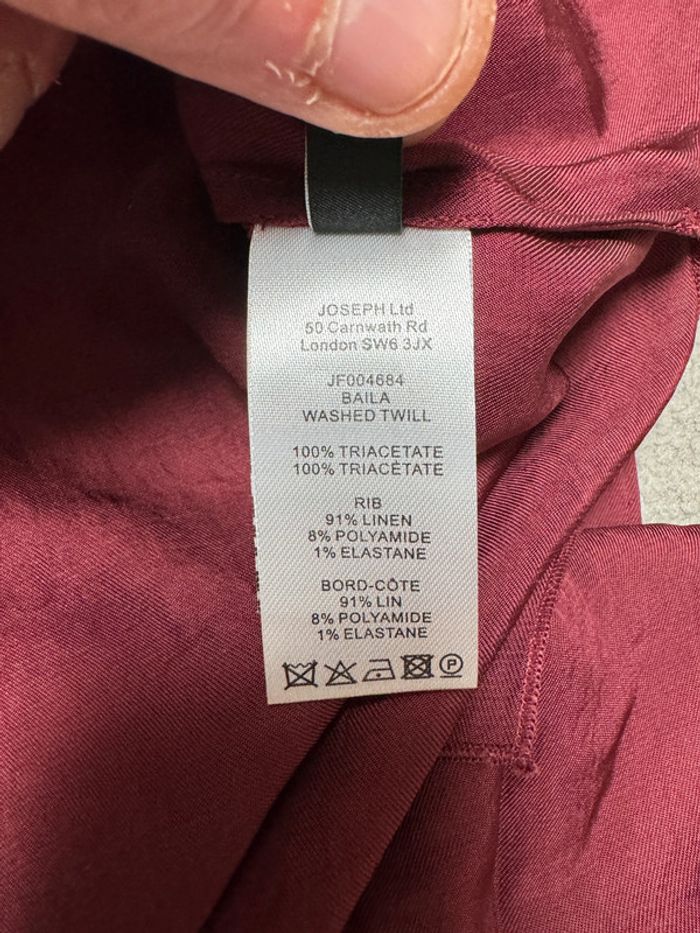 Blouse à manches courtes Joseph Taille 36 - photo numéro 5