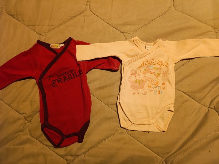 Lot de 2 bodies manches longues