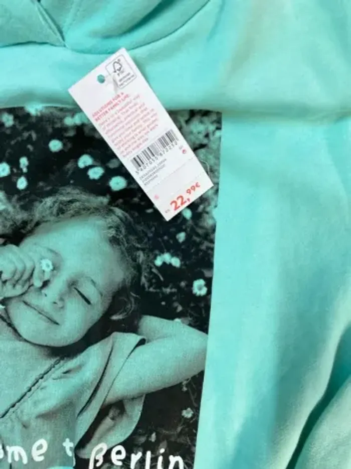 Sweat fille - capuche - neuf - Zippy - Taille 8 ans - photo numéro 3