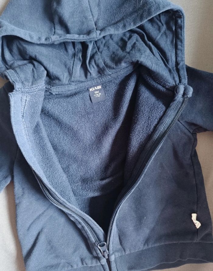 Veste de jogging bleue 🧸 Taille 18 mois 🧸 Kiabi - photo numéro 5