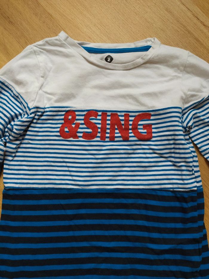 T-shirt manches longues Z marinière 6 ans - photo numéro 2
