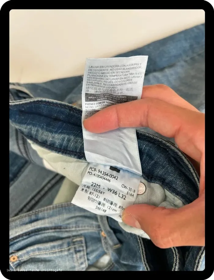 Jean Levi's Signature Femme Modern Skinny Bleu | Taille 22M FR52 | Défaut Fermeture | BP139 - photo numéro 6