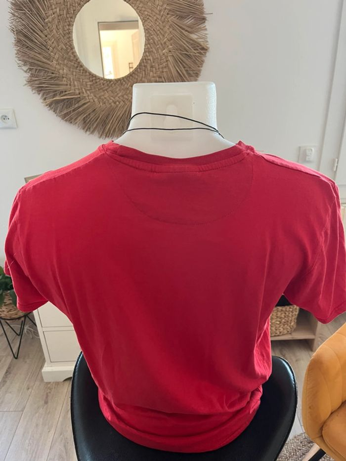 T-shirt coton manches courtes rouge , col rond homme Pierre Cardin taille M - photo numéro 3