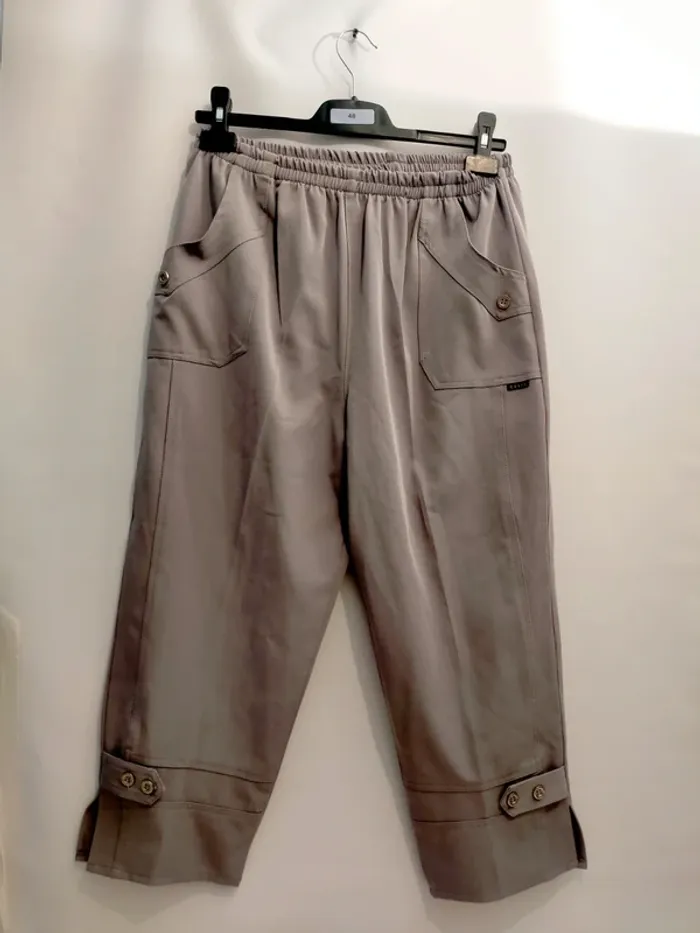 Pantacourt femme gris Celia T 4