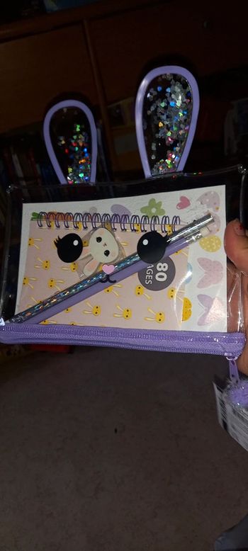 Set papeterie lapin 6 pieces