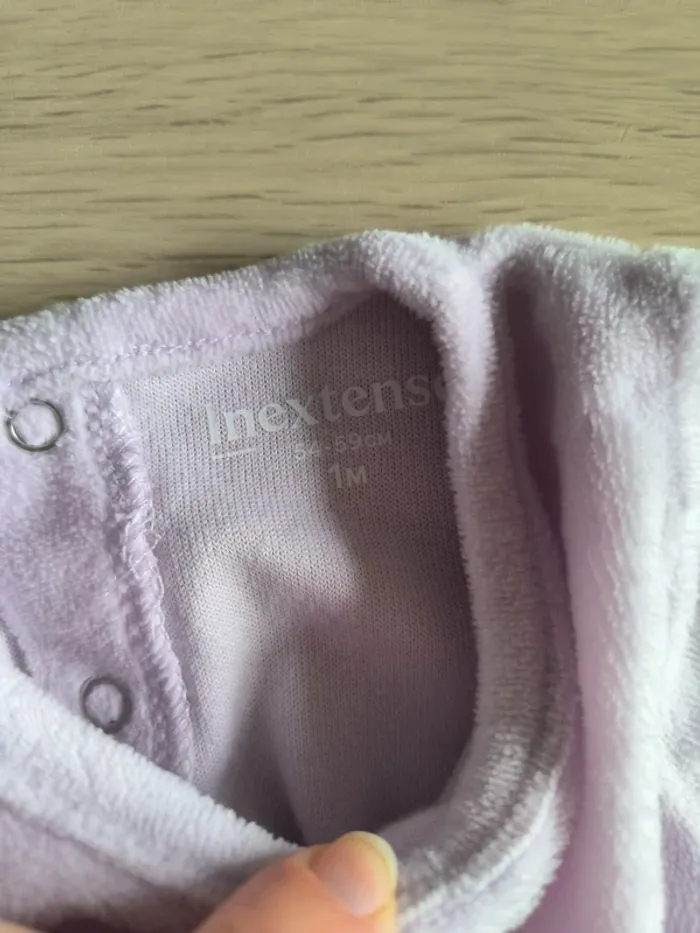 Lot 2 pyjamas velours - 1 mois - photo numéro 7