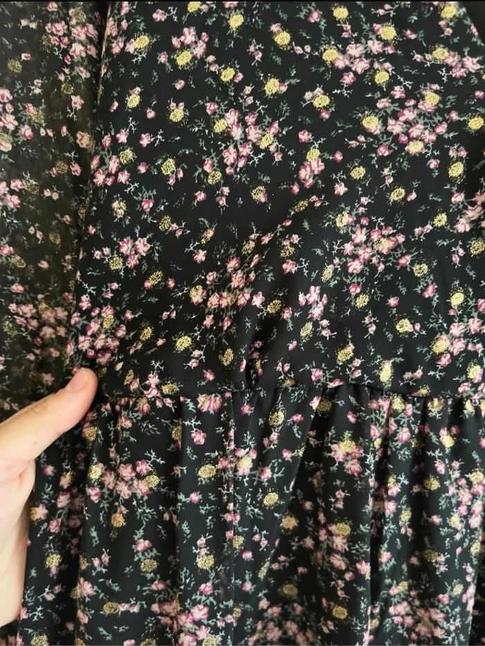 Robe à fleur évasé - photo numéro 5