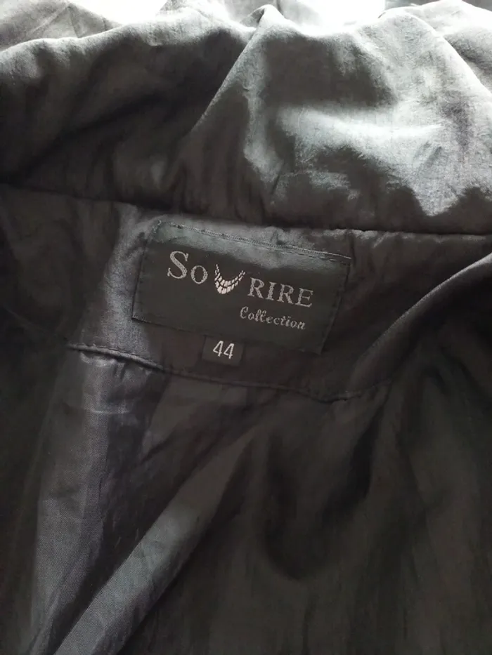 Long manteau noir femme T44 - photo numéro 19