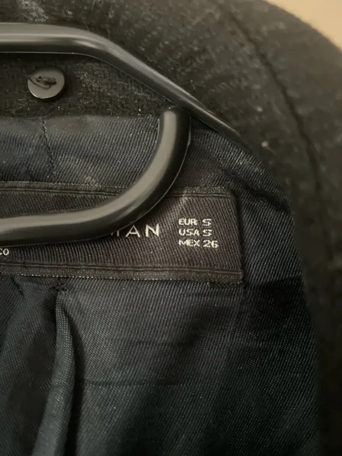 Manteau long noir Zara - photo numéro 3