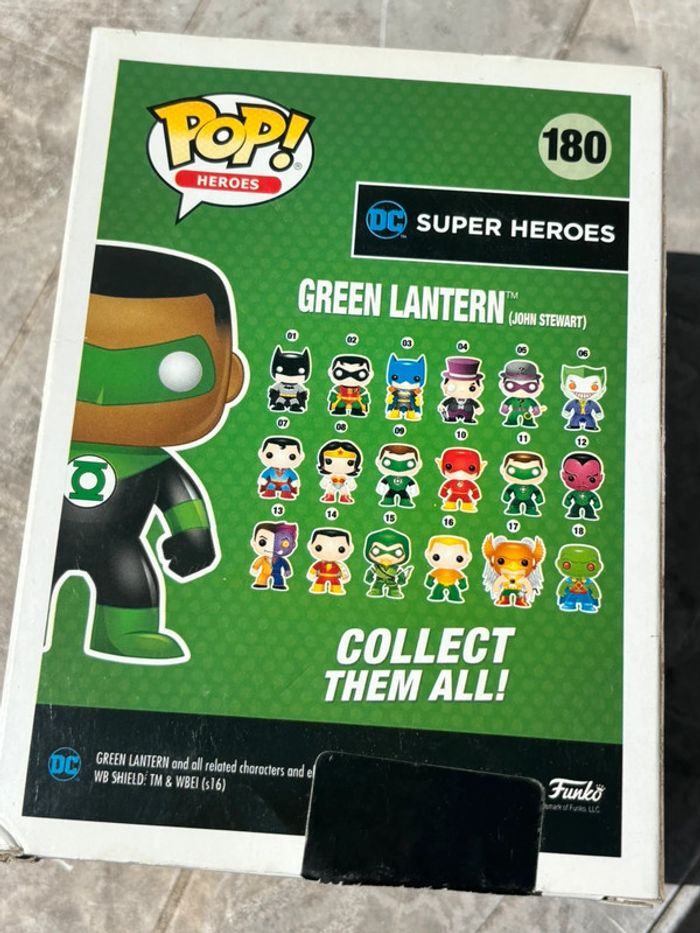 🟢Funko Pop 180 DC Super Heroes Green Lantern John Stewart Exclusive 🟢 - photo numéro 4