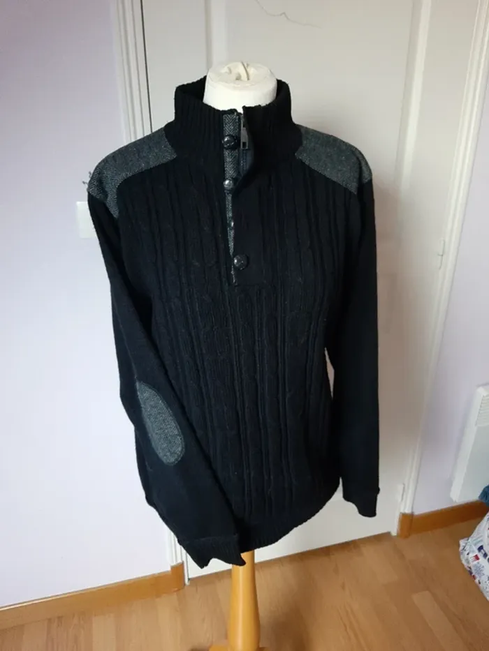Pull d'hiver Tissaia (noir), L