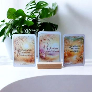 Cartes d'affirmations positives bien-être 