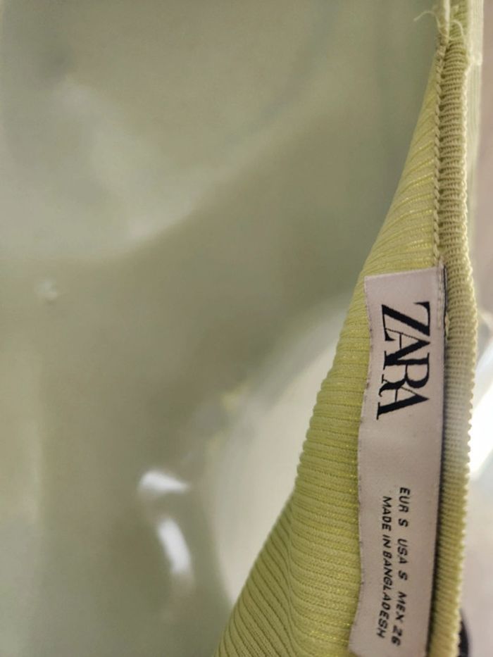 Débardeur court vert clair Zara S - photo numéro 7