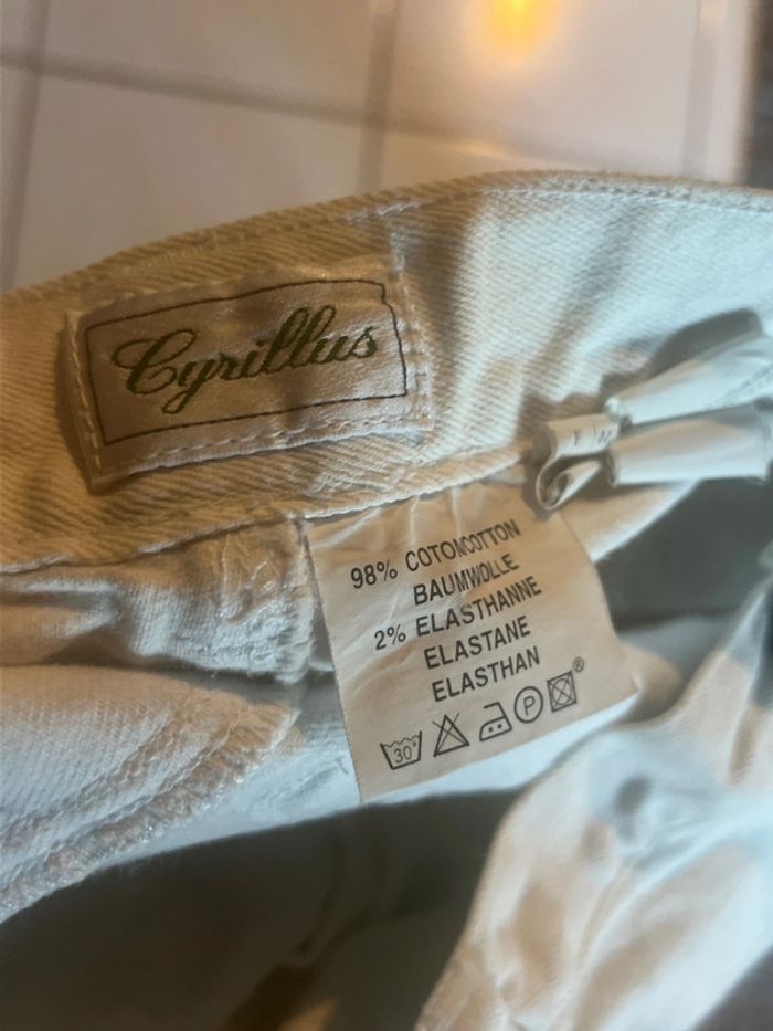Jean blanc cyrillus taille 44 - photo numéro 5