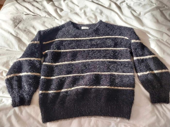Pull noir et dore Damart T38/40