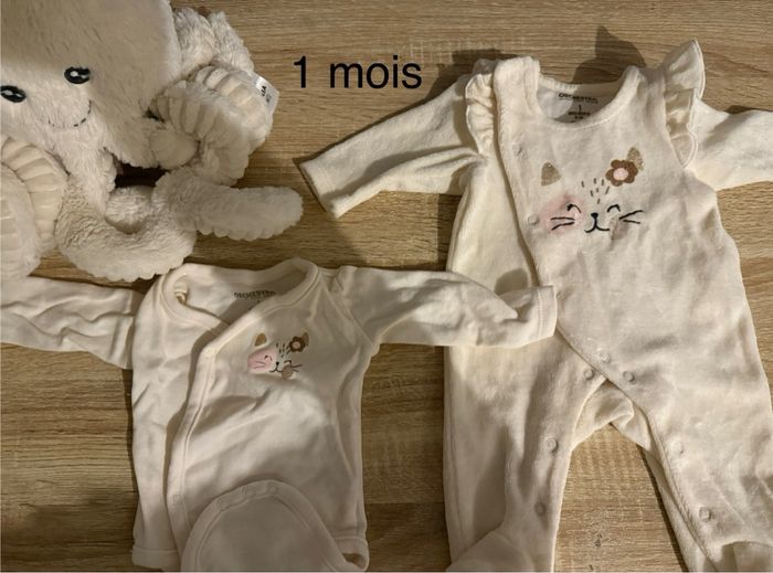 Ensemble body et pyjama chat