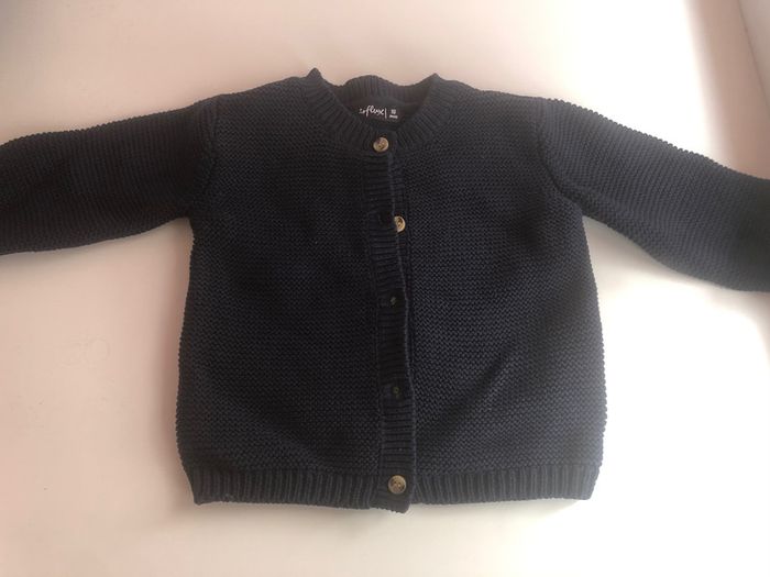 Gilet en maille bleu