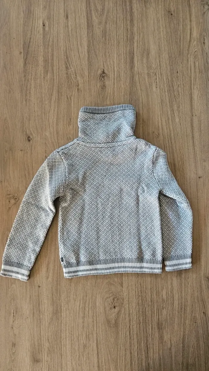 Pull col cheminée, garçon taille 5 ans, Okaïdi - photo numéro 2