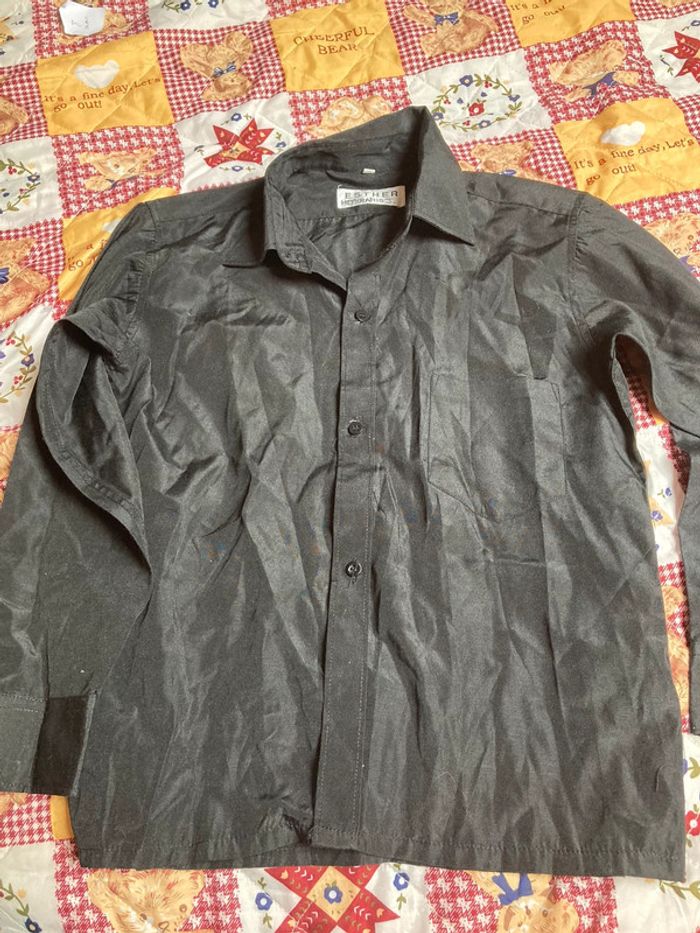 Chemise noire taille 8 ans garçon Esther Paris