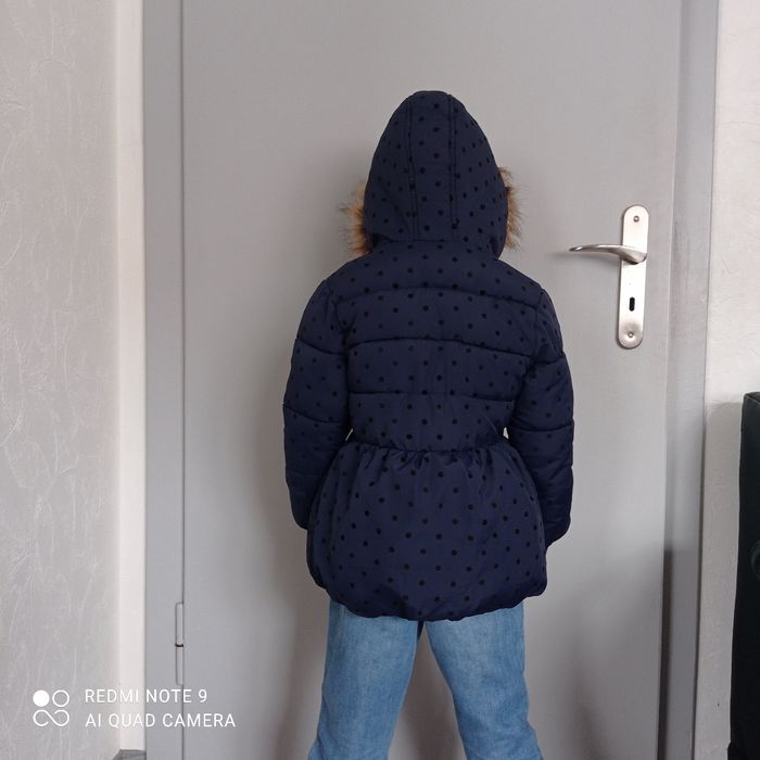 Doudoune marine à pois 6ans - photo numéro 7