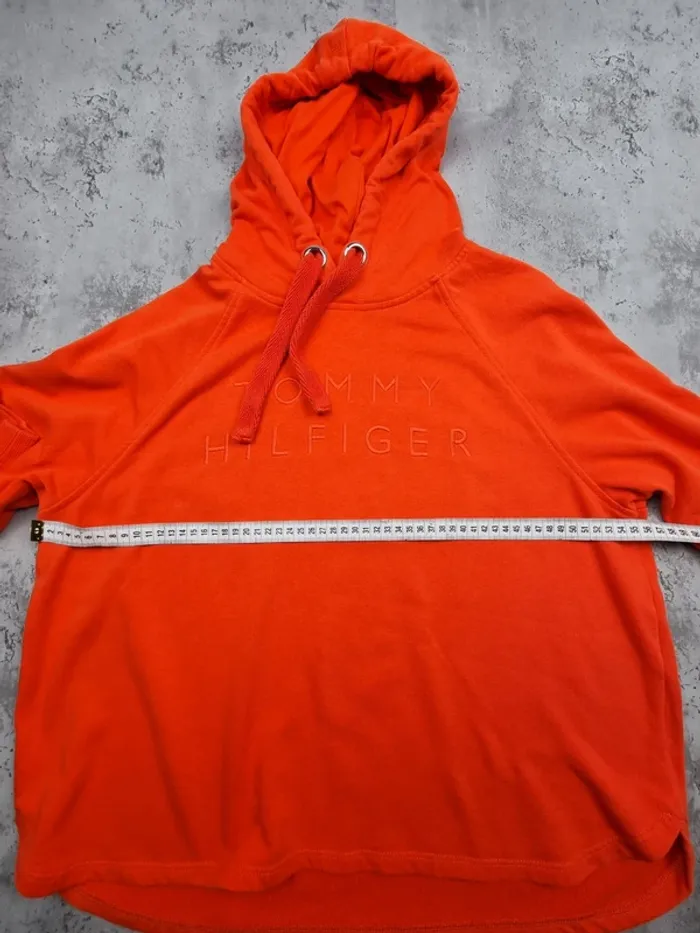 Sweat à capuche Tommy Hilfiger orange, S Femmes (mesures en photos) - photo numéro 6