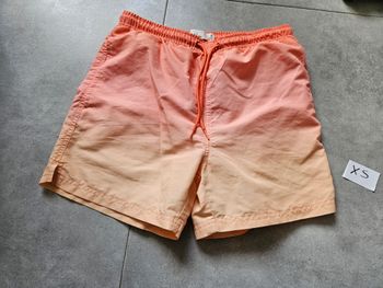 Short de bain orange taille XS