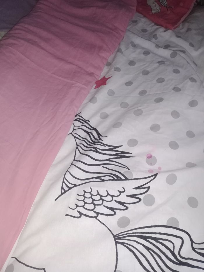 Housse de couette et taie d'oreiller
Licorne - photo numéro 3