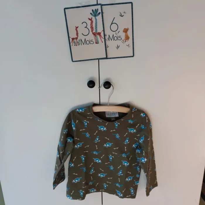 T-shirt dinosaures 3 ans