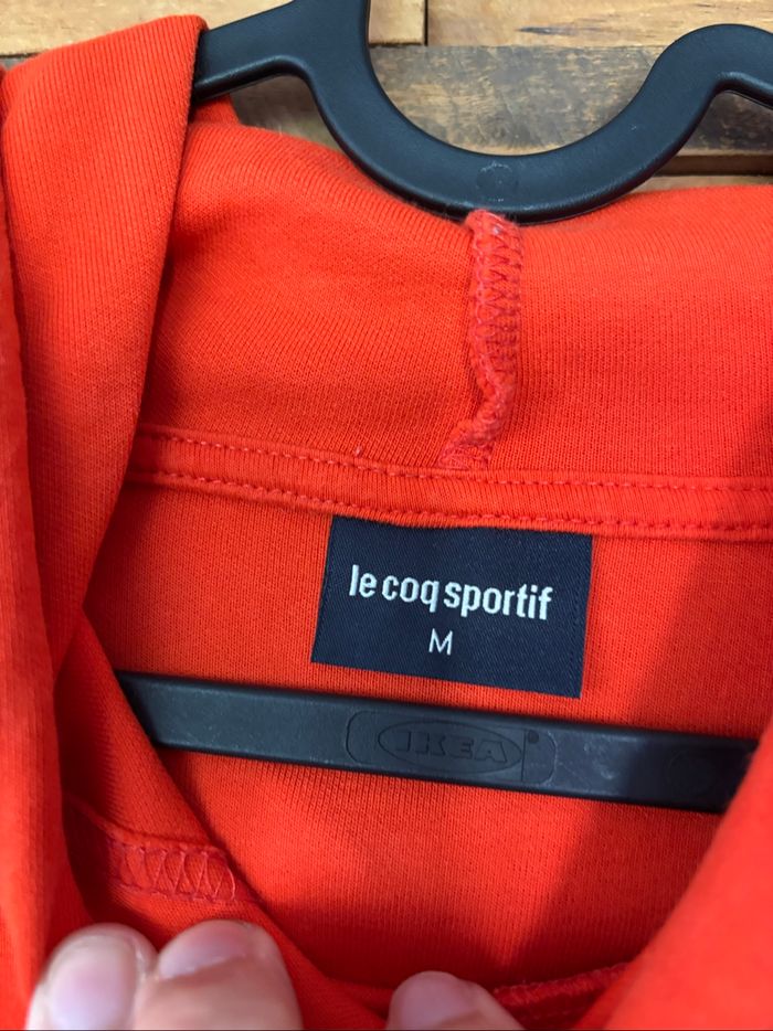 Pull à capuche  Le Coq Sportif orange - photo numéro 4
