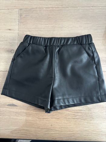 Short cuir fille taille 3 ans