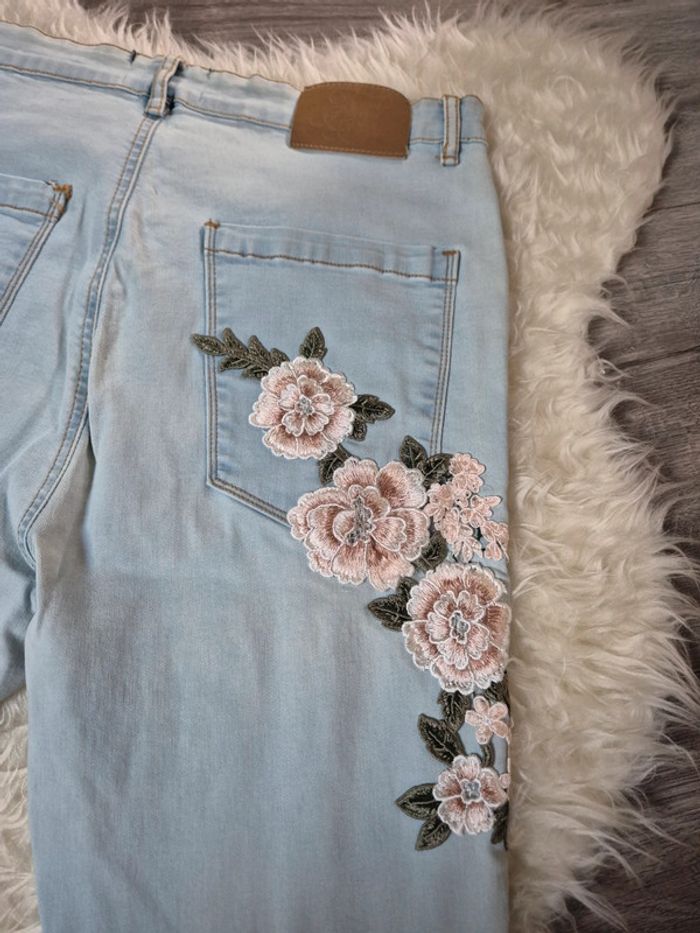 Jeans skinny brodé pour homme T. XL Siksilk - photo numéro 5