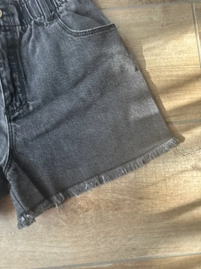 Short en jean noir fille été - photo numéro 2