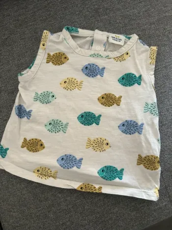 T-shirt poisson garçon 24 mois