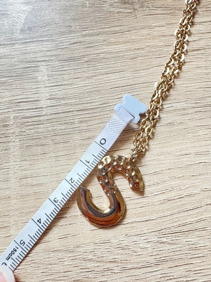 Collier fantaisie chaîne dorée S - photo numéro 4