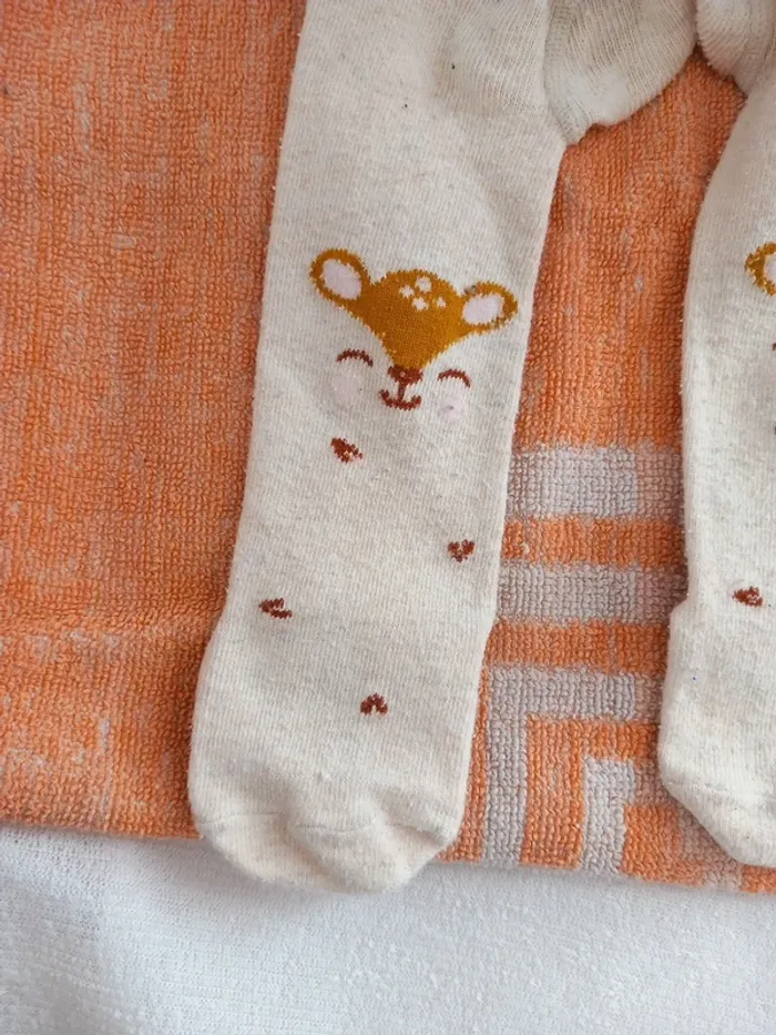 🚼collant écru T15 ..6mois Kiabi - photo numéro 2
