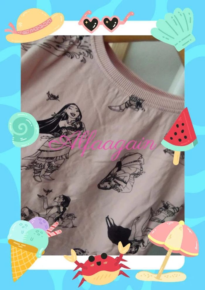 T-shirt Disney Pocahontas réserve 8ans neuf - photo numéro 7