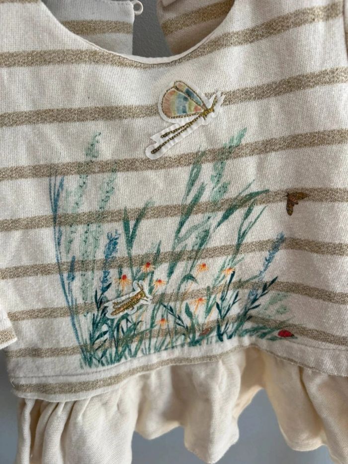 Robe dorée / Zara - 9 mois - photo numéro 2