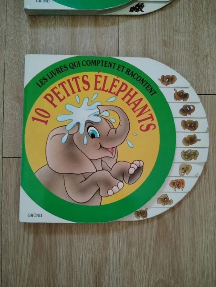 Lot 2 livres 10 petites grenouilles et 10 petits éléphants - photo numéro 3