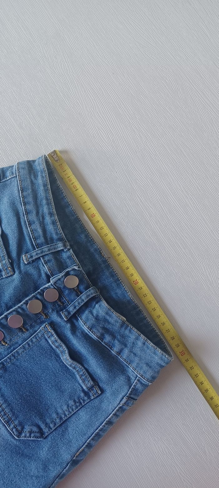 Pantalon femme jeans élastique taille s - photo numéro 4