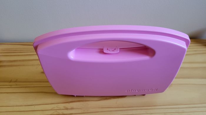 Boîte valisette de rangement Playmobil rose - photo numéro 2
