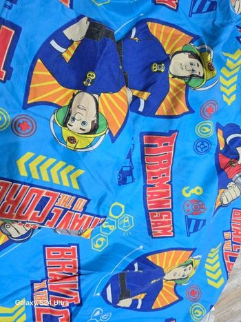 Housse de couette et 1 taie Sam le pompier