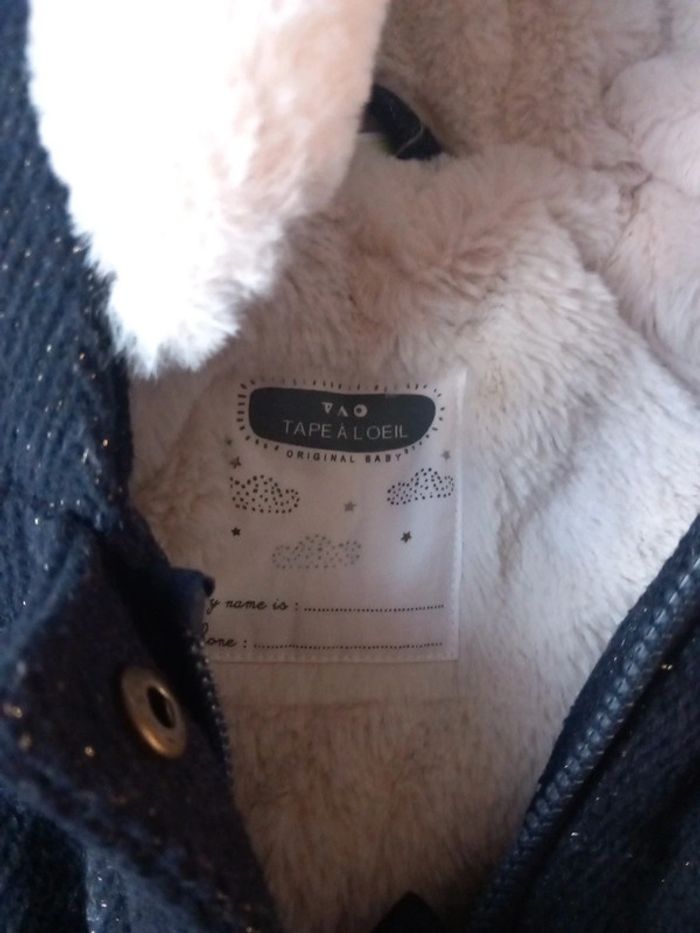 Manteau tao tape à l œil taille 9mois 71cm - photo numéro 2