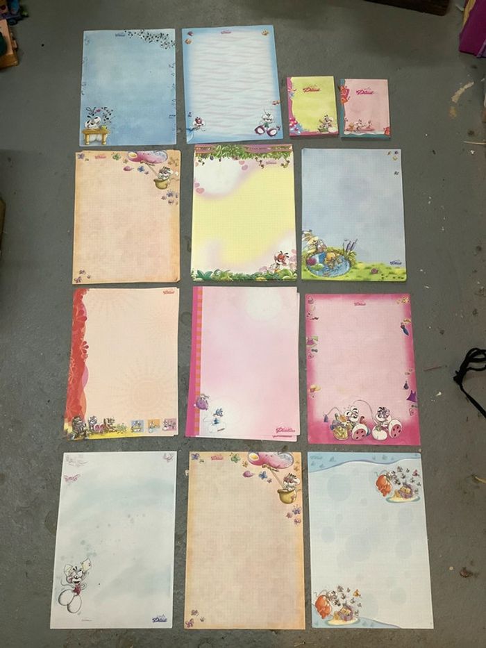 Lot feuilles Diddl vintage