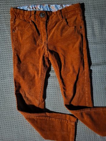 Pantalon velours côtelé hiver 5ans sergent major